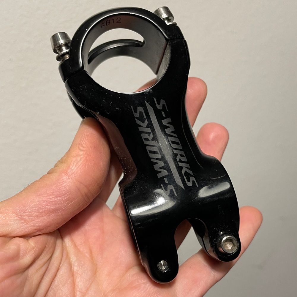 Specialized S-Works Black Bike Stem 31.8mm 6deg 60mm and Expander plug